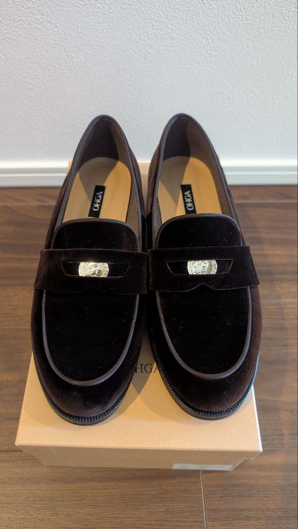 OHGA ダークブラウン ローファー