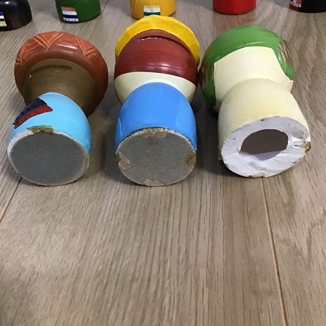 昭和レトロ　1970年 大阪万国博覧会　参加国　陶器　貯金箱　９個　コレクション