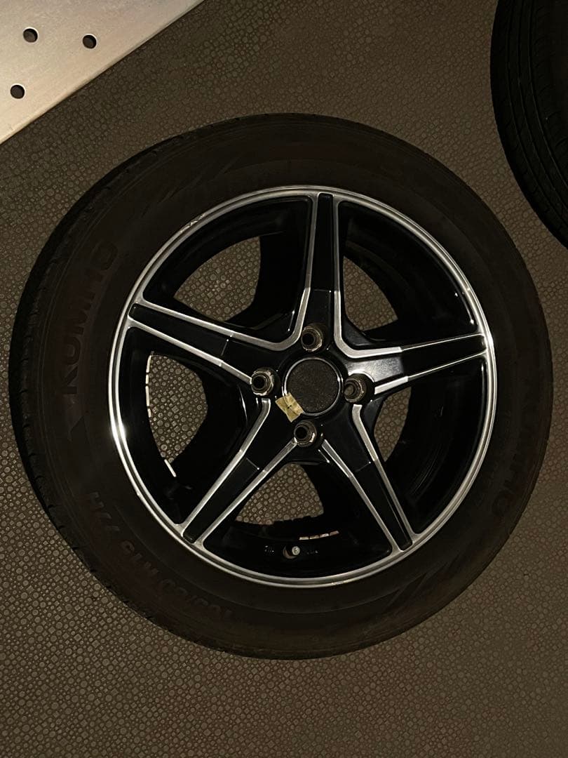 5スポークホイールセット 165/60R15