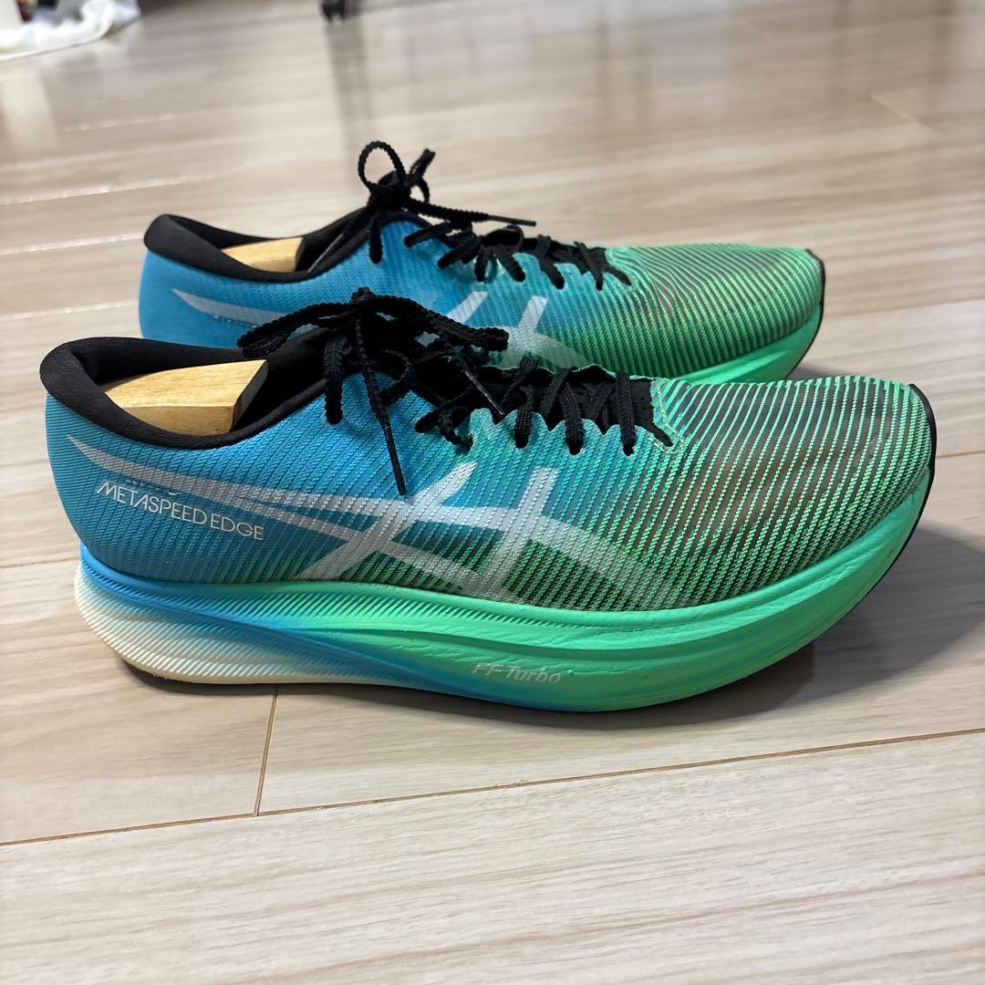 ASICS メタスピードエッジプラス　青緑　28cm