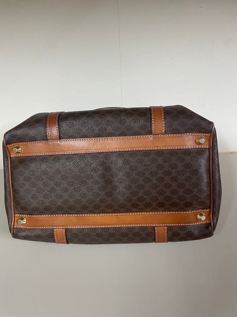 かたつむり❷セリーヌ バッグ マカダム柄 ボストン ヴィンテージ