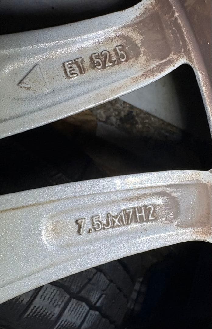 メルセデスベンツ 純正17インチホイールセット　225/45R17 スタッドレス