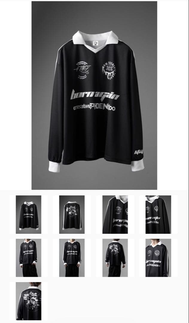 【新品】TAKUYA∞の創り方 フットボール シャツ/ブラック L