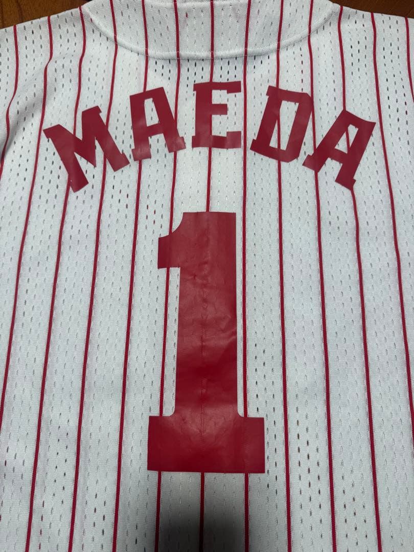 未使用 広島カープ 前田 智徳 背番号1 旧 ユニフォーム Mサイズ