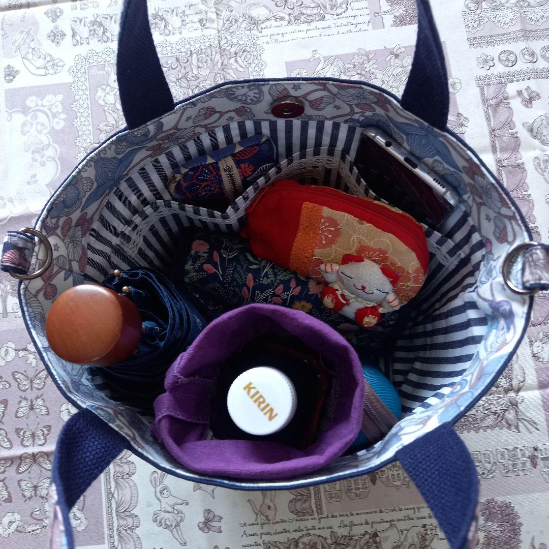 【専用】ジョリーフルール 麻かごトートバッグ ハンドメイド