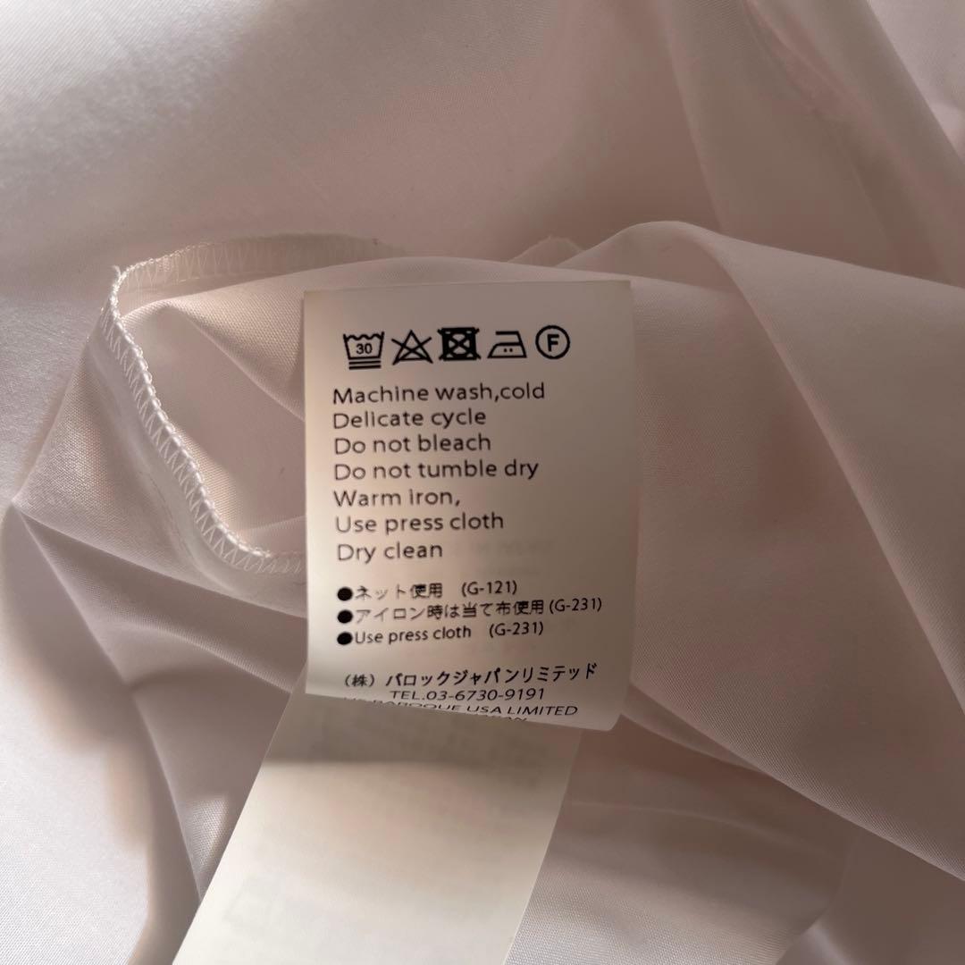 ENFOLDエンフォルドASYMMETRY-ROUND SHIRT ホワイト