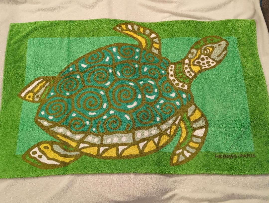 T*i様 エルメス　ビーチタオル　148×90㌢　大判タオル　ラグ　バスタオルビ
