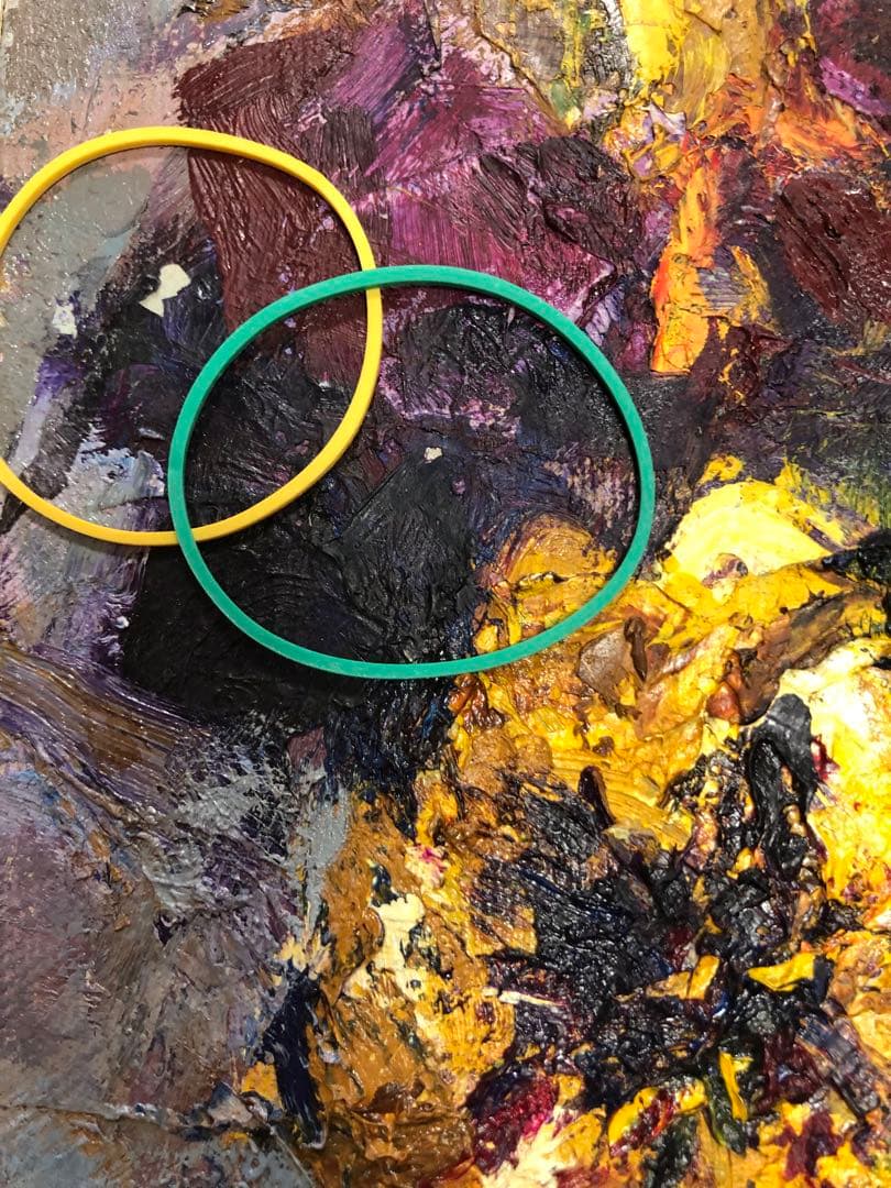 油絵（すみれ）スミレ　訳あり