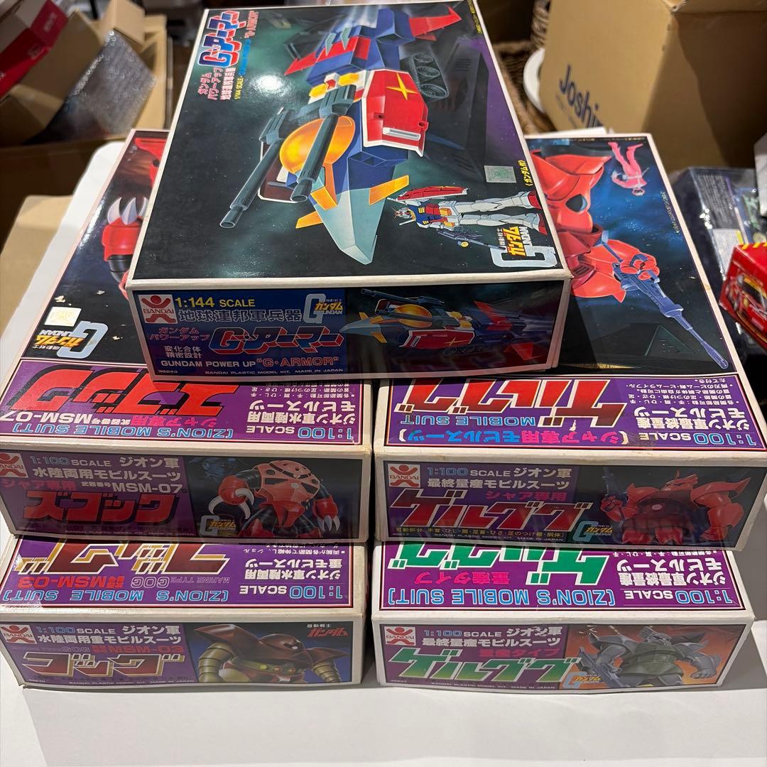 【希少】旧キット バンザイマーク ガンプラ５点セット 当時物