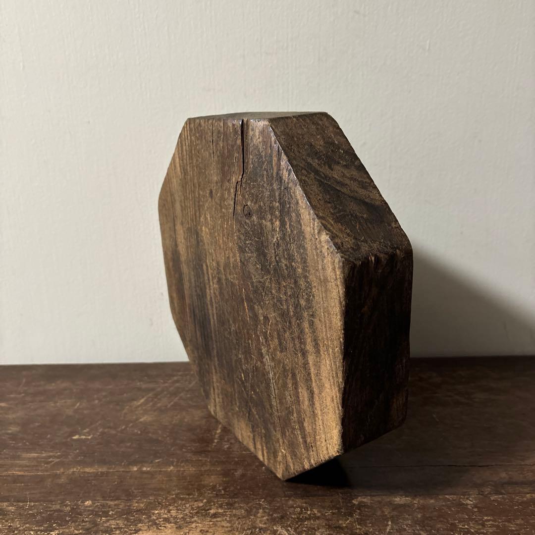 李朝木製灰皿　古民具　韓国古美術　花入　花器　和骨董　アンティーク　古道具