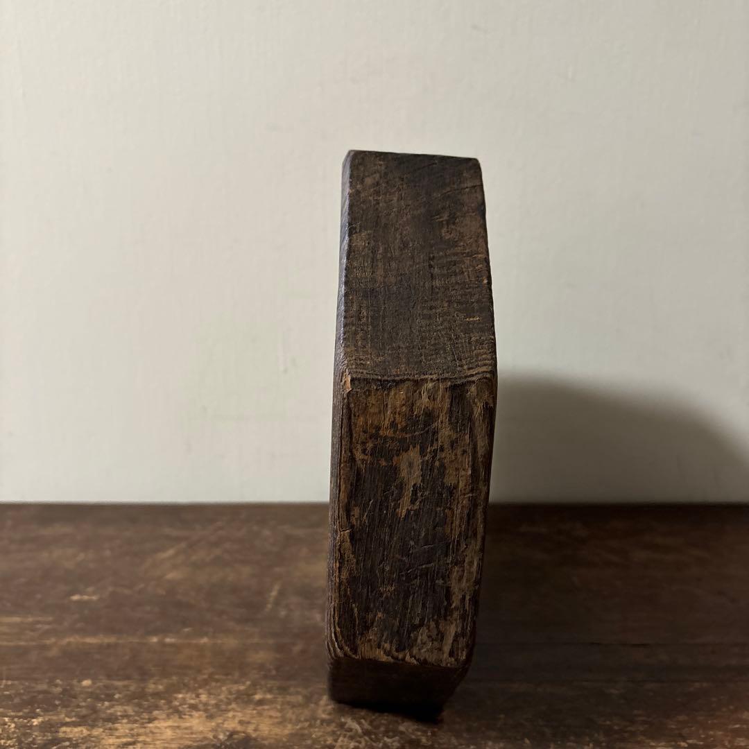 李朝木製灰皿　古民具　韓国古美術　花入　花器　和骨董　アンティーク　古道具
