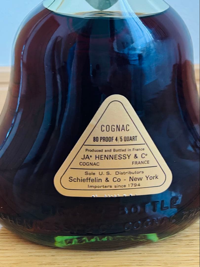 【未開封】ヘネシーEXTRAグリーン ボトル 金キャップ（箱あり）