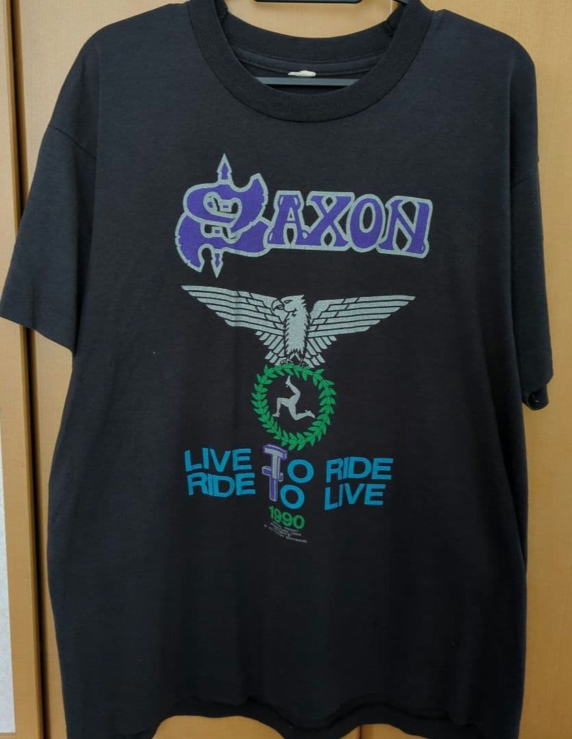 SAXON Isle of Man Live Tシャツ 1990