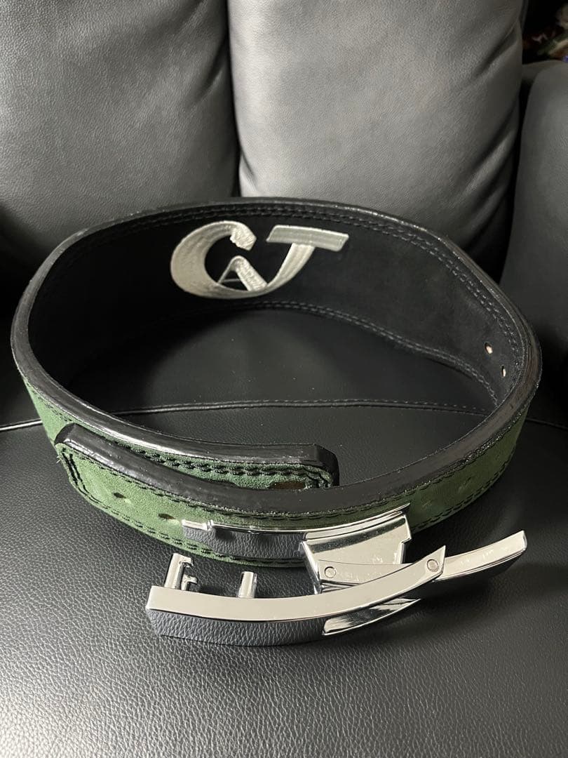 木澤ベルト トレーニング・パワーベルト 緑色