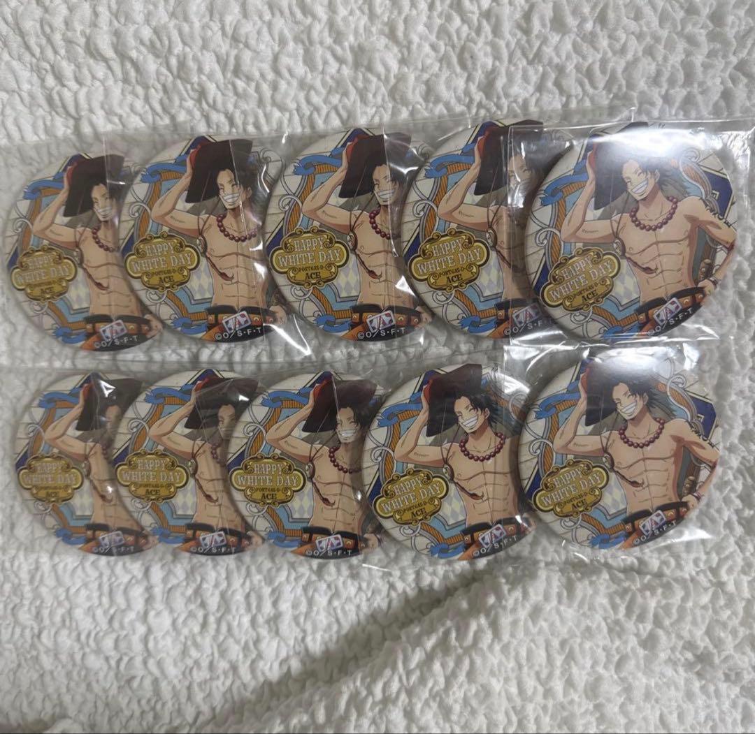 ONEPIECE ポートガス・D・エース 缶バッジ 10点