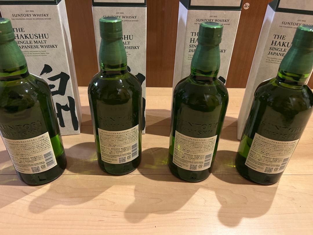 サントリー 白州 シングルモルトウイスキー　700ml 4本セット