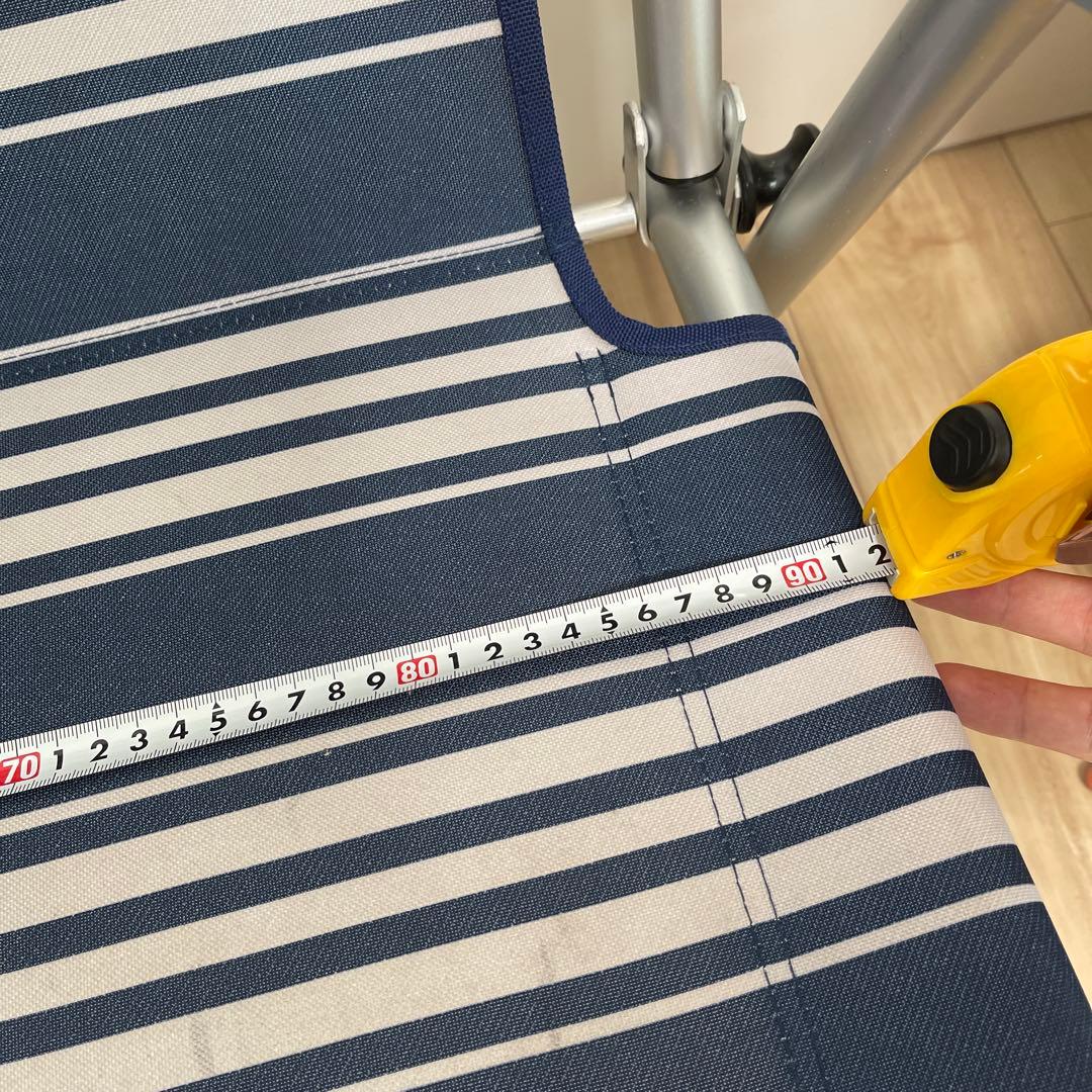 Coleman アウトドアベンチ ネイビー・ストライプ