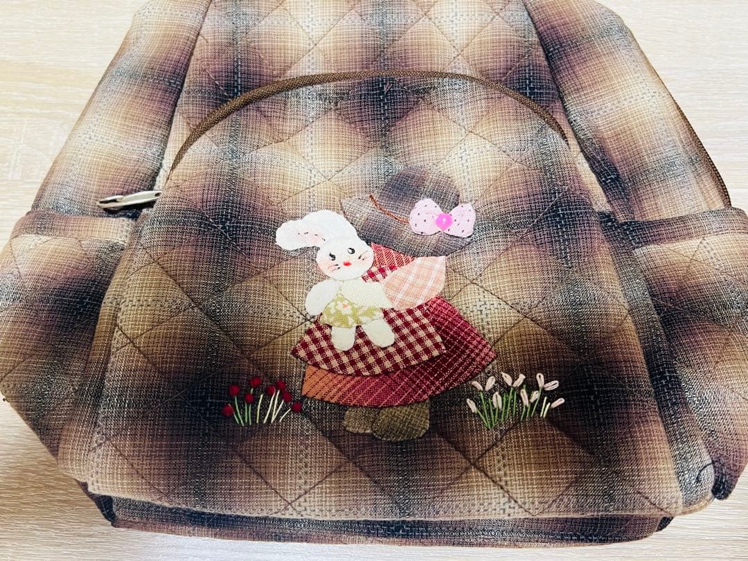 ★新作★スーちゃん＆うさぎ　リュック　ボディバッグ　ハンドメイド　ブラウン系