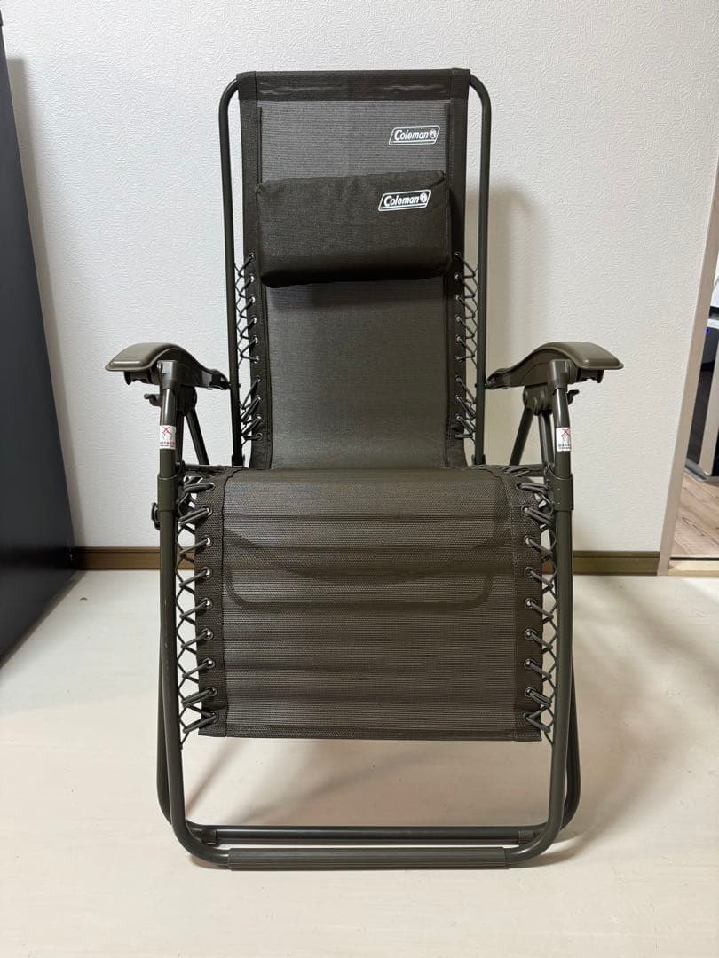 Coleman リクライニングチェア ダークグレー