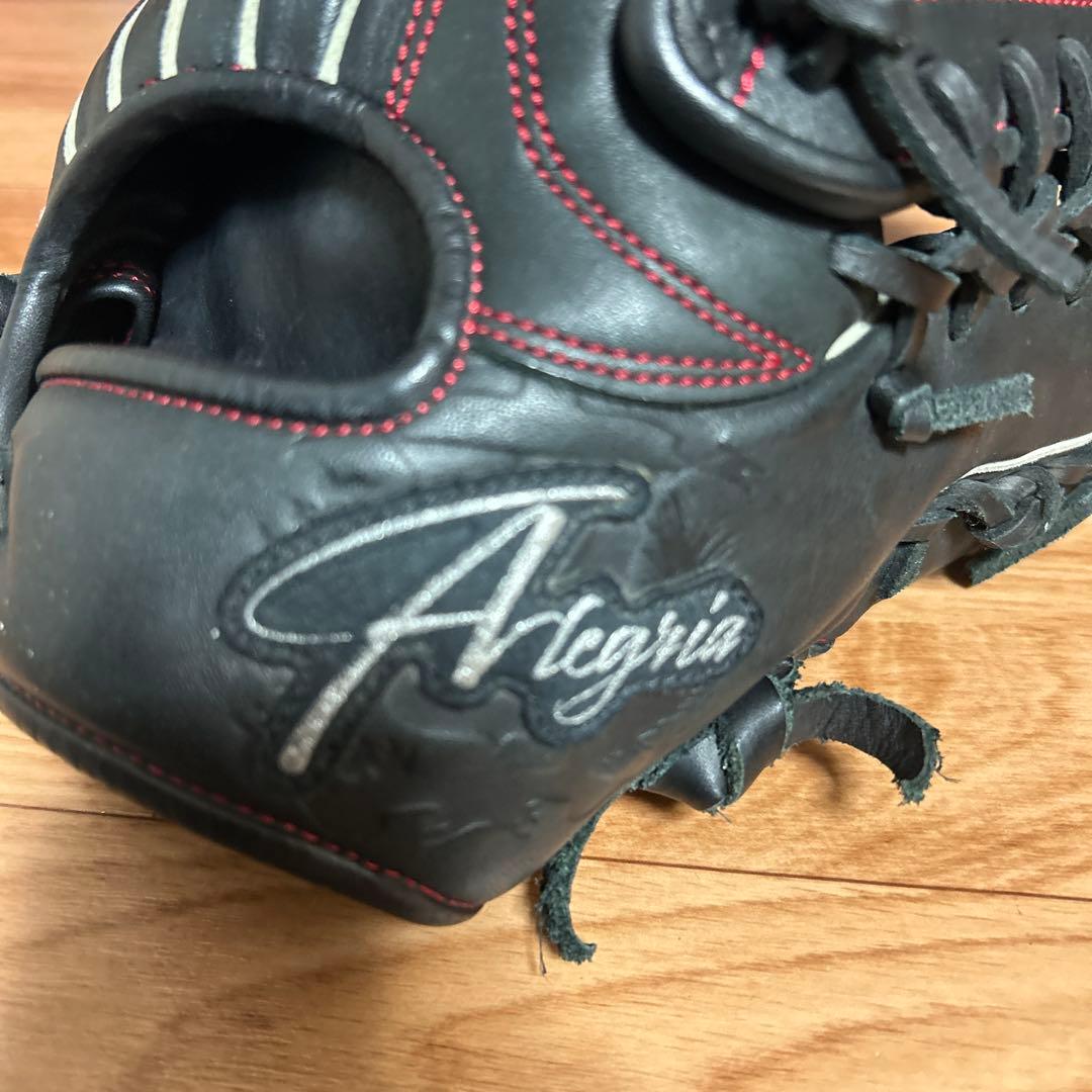 Alegria ブラック 軟式グローブ