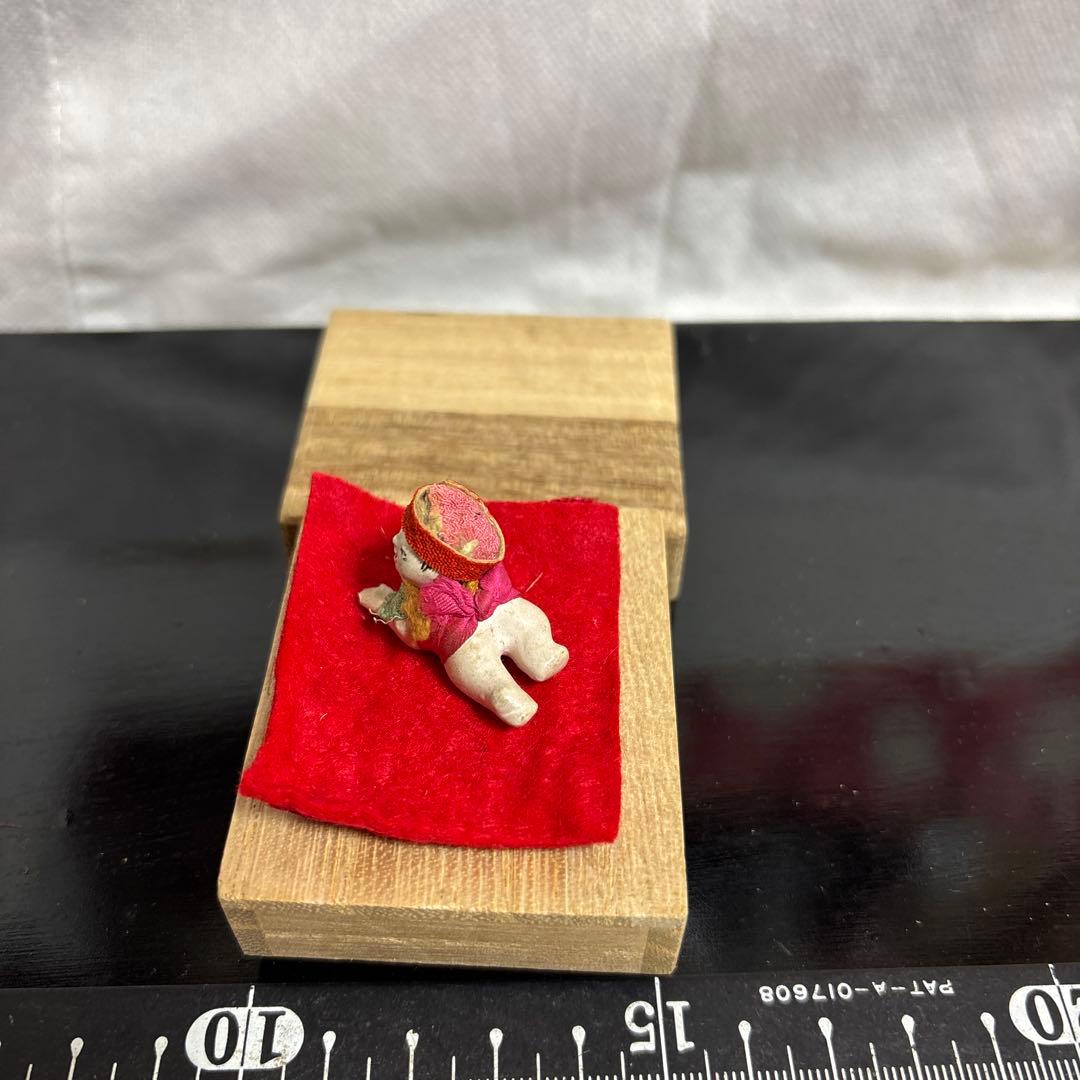 アンティーク、はいはい人形、童子こま犬、達磨ガラスケース大正昭和初期まとめて