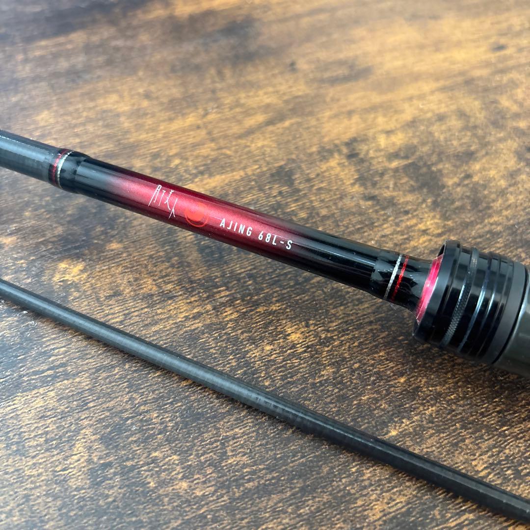 月下美人 アジング アジングロッド 68L-S レッド