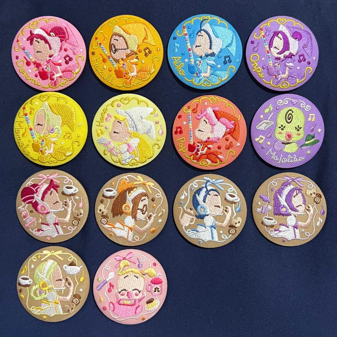 おジャ魔女どれみ　刺繡缶バッジ　１４種コンプリートセット
