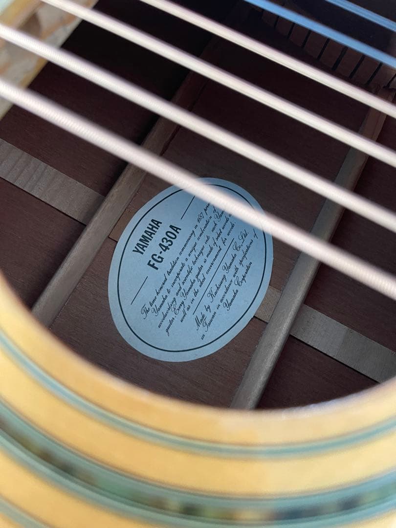 YAMAHA アコギ　FG430A 名古屋市内限定配送