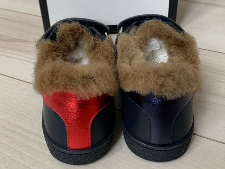 GUCCI エース　スニーカー　ファー付　チルドレンズ