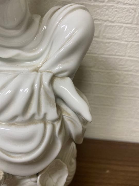 白磁観音　美術品　古美術　仏具　陶磁器　工芸品　骨董