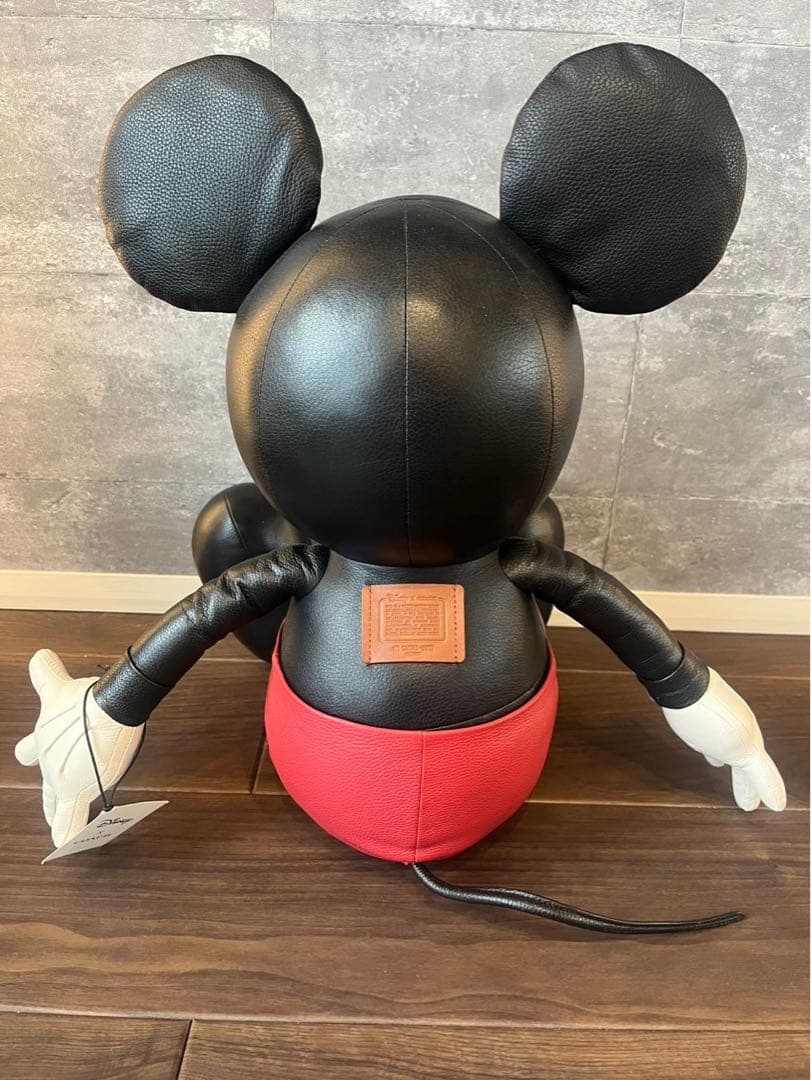 限定品 ディズニー COACH レザードール ミッキーマウス