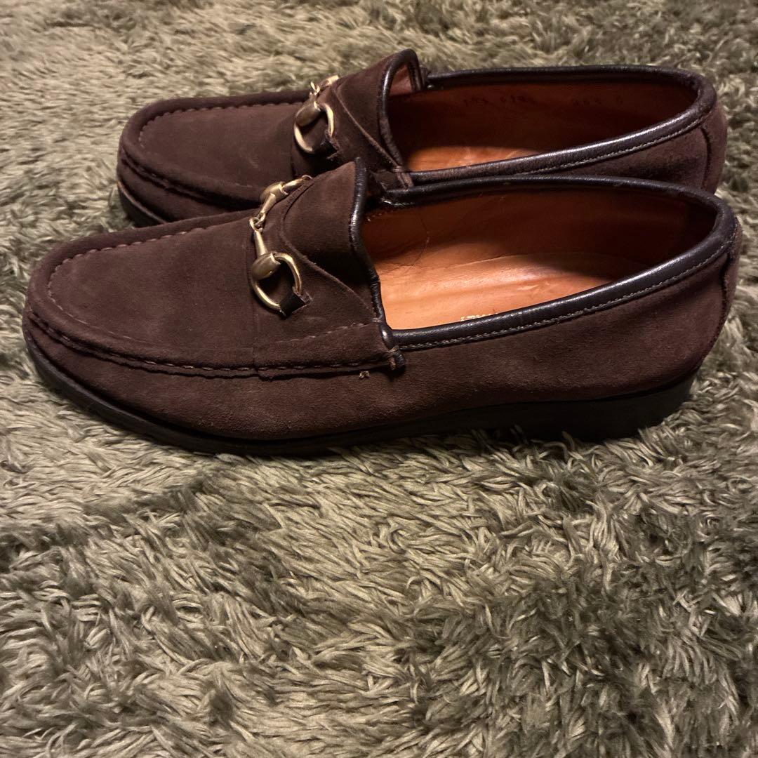 本日限定✨GUCCI グッチ ホースビット スウェード ローファー 23.5