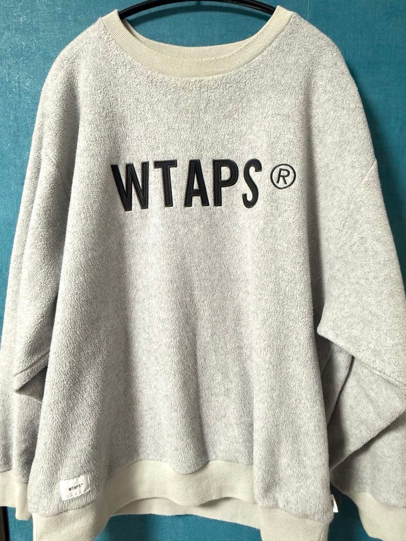 WTAPS フリース スウェット トレーナー ボア トップス グレー X04