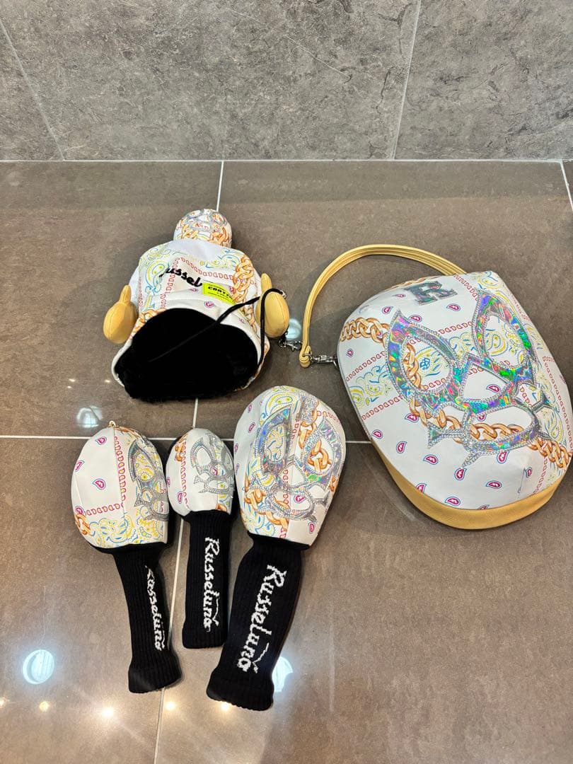 美品ラッセルノ Russeluno キャディバッグ ゴルフバッグ アクセサリー