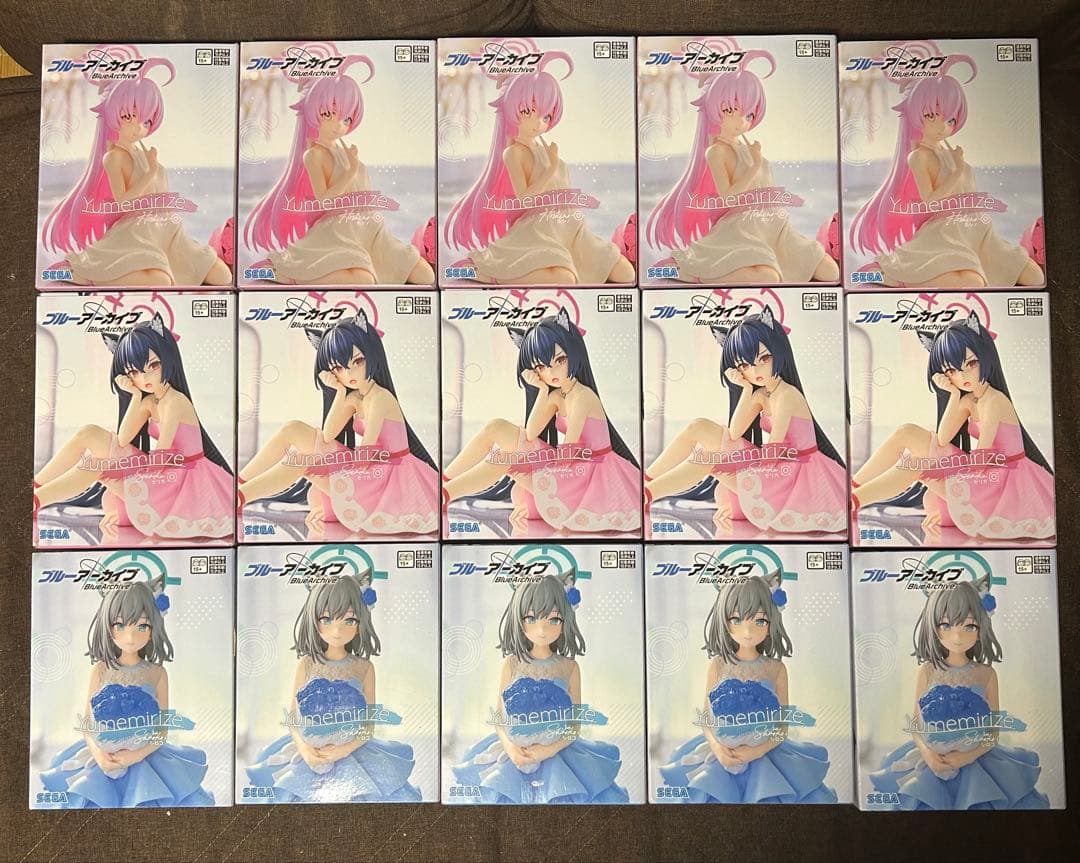 ブルーアーカイブ　Yumemirize ホシノ　セリカ　シロコ　15個セット
