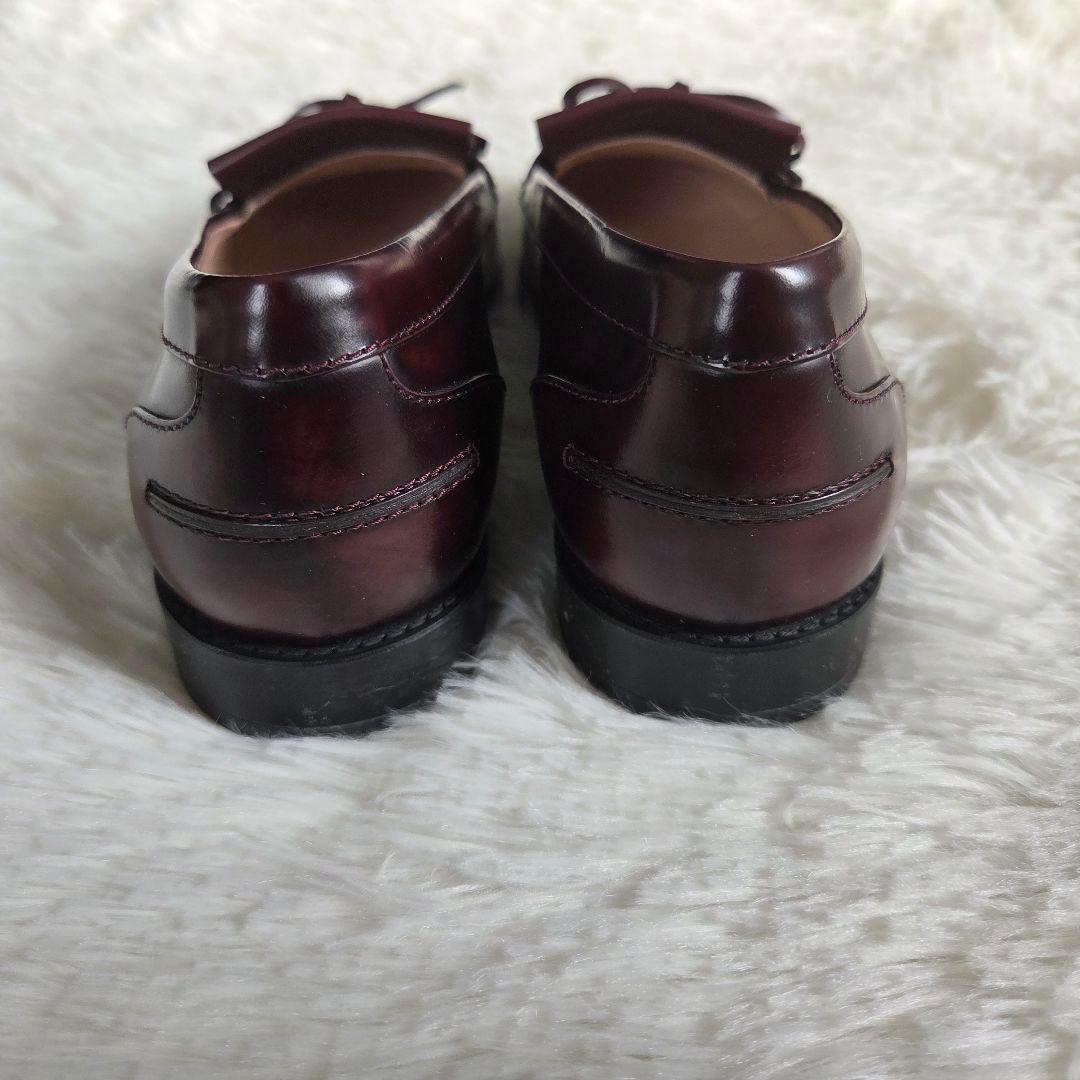 TOD'S タッセルローファー　バーガンディー　24cm