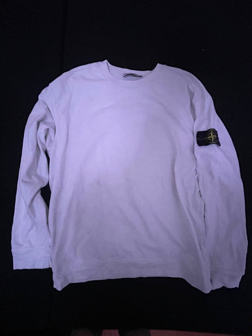 STONE  ホワイト長袖Tシャツ