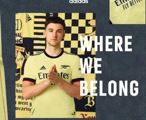 アーセナル　ティアニー オーセンティック アウェイ 2021-22 (M)