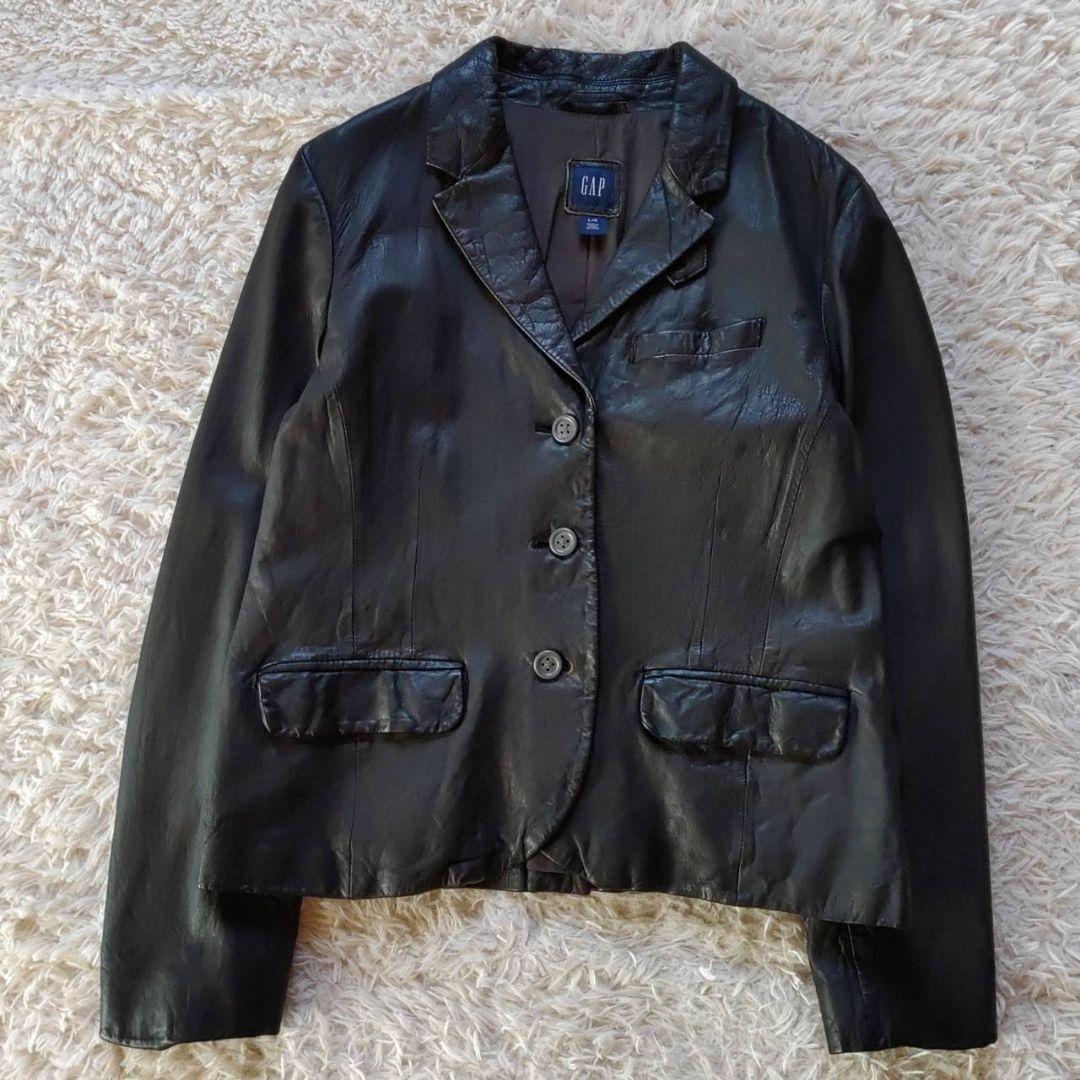 OLD GAP ギャップ 本革 羊革 レザージャケット テーラードジャケット