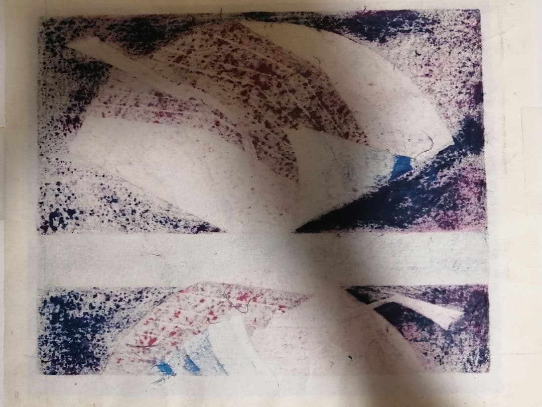 横前裕子 紫式部 源氏物語 21帖 乙女 版画 額サイズ 39.5cm×30cm