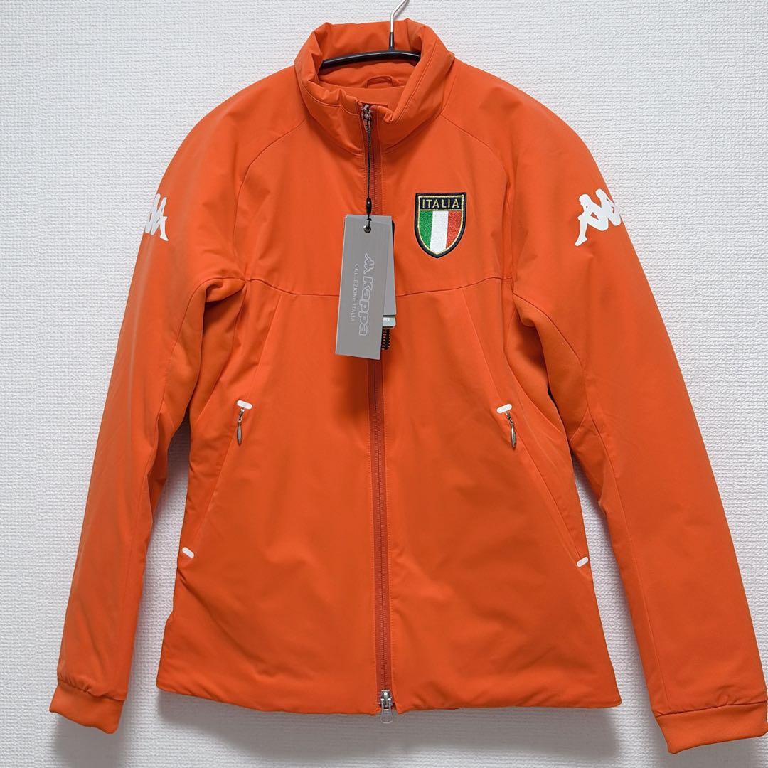 新品未使用　Kappa カッパ　イタリア国旗刺繍　ゴルフジャケット オレンジ　M