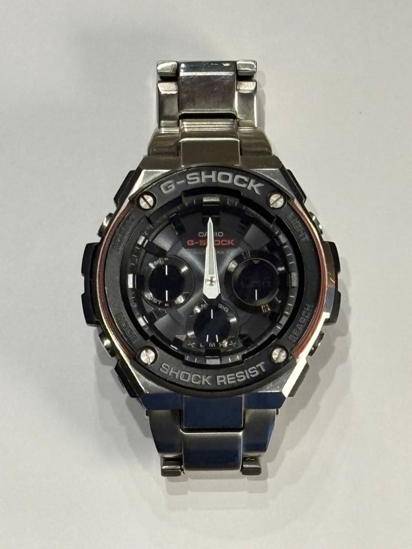 美品！カシオ Gショック GST-W100D 電波ソーラー メタルバンド