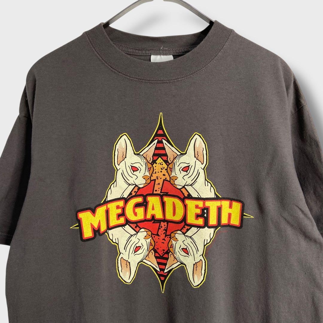 MEGADATH☆メガデス☆バンT☆リスク☆メタル☆バンドT☆L☆グレー☆