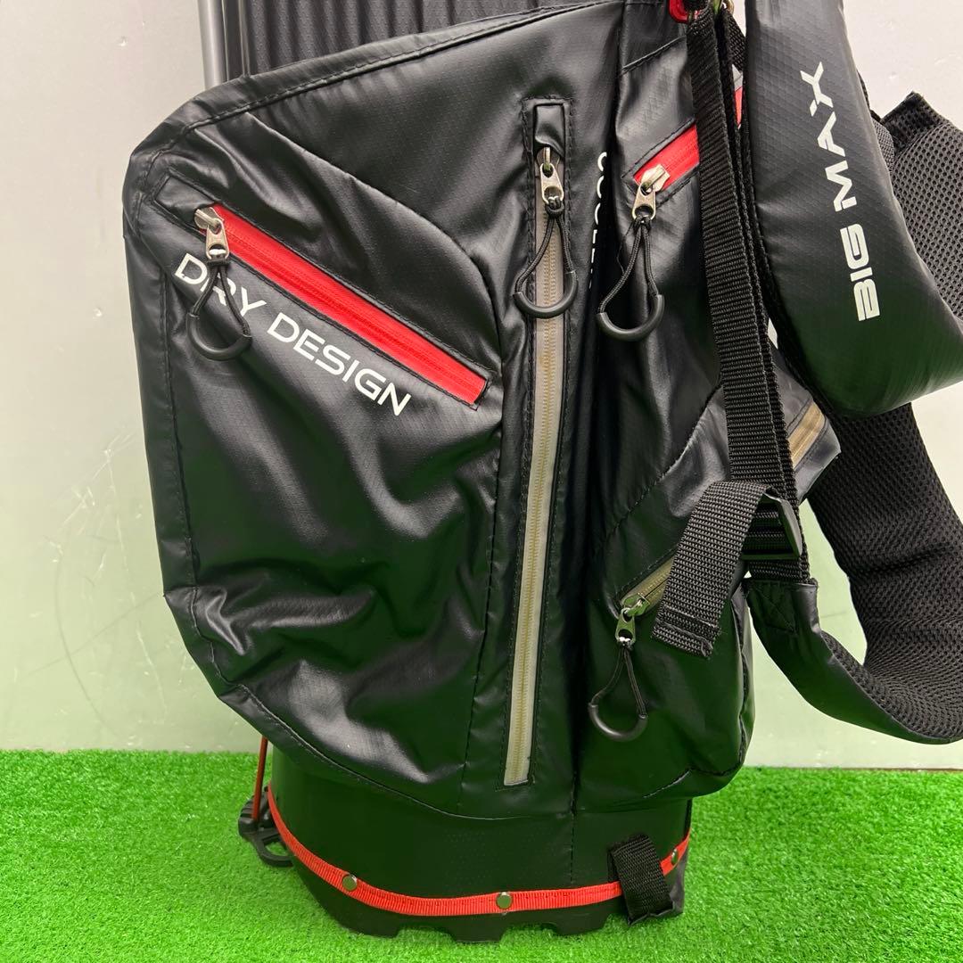 ビッグマックス　BIG MAX キャディーバック　8インチ ブラック　メンズ