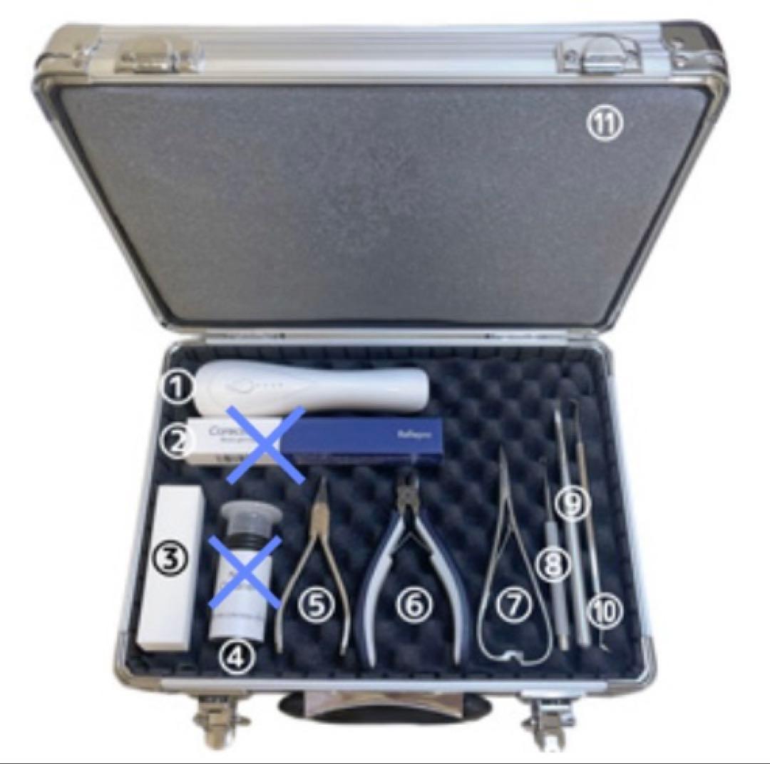 巻き爪矯正スターターセット アルミケース入り コレクティオ（インベントプラス）