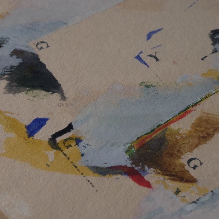 飯塚八郎作 抽象画　現代アート 芸術 美術 絵画 レトロ 古道具