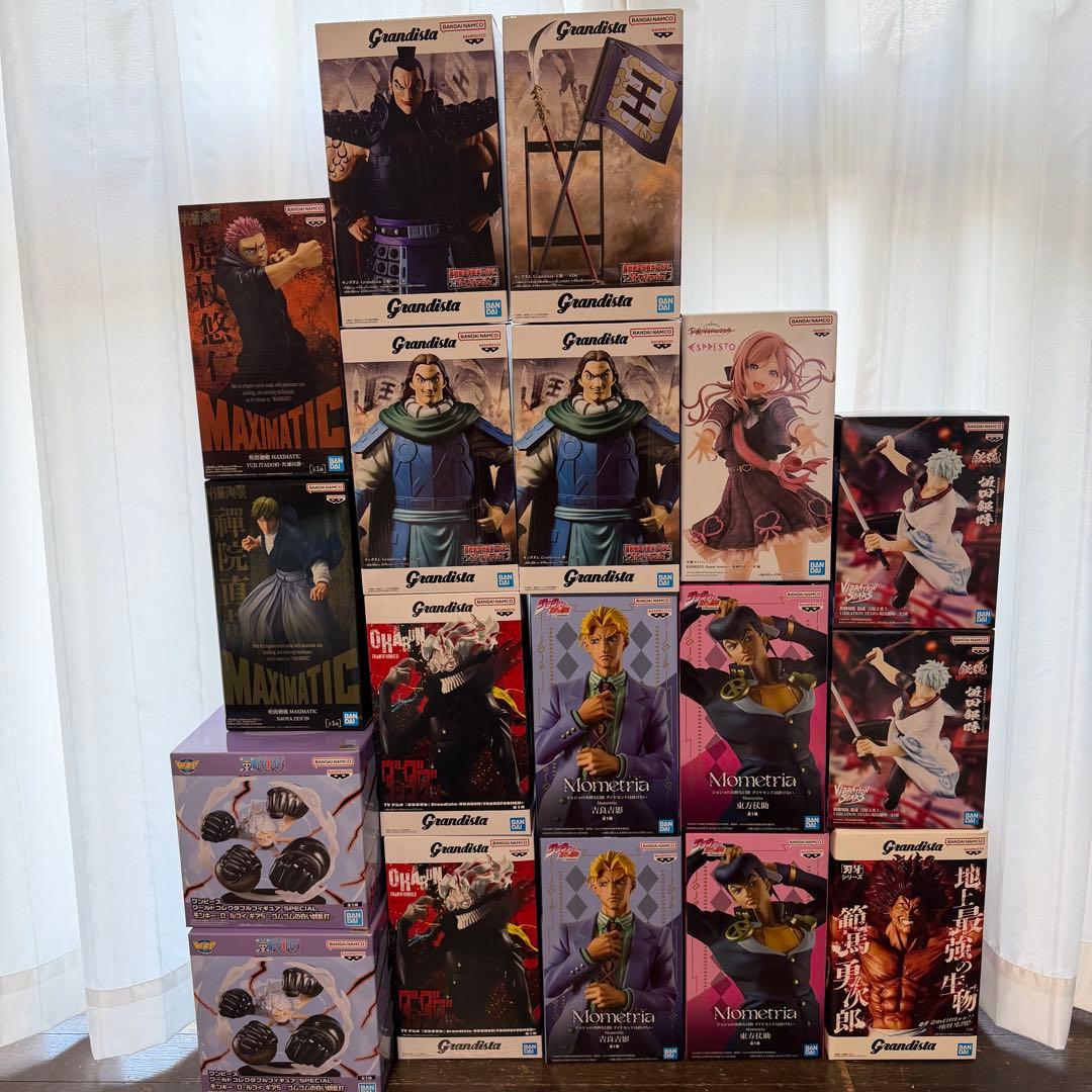 最新プライズフィギュア　まとめ売り　呪術廻戦　ジョジョ　キングダム　18個セット