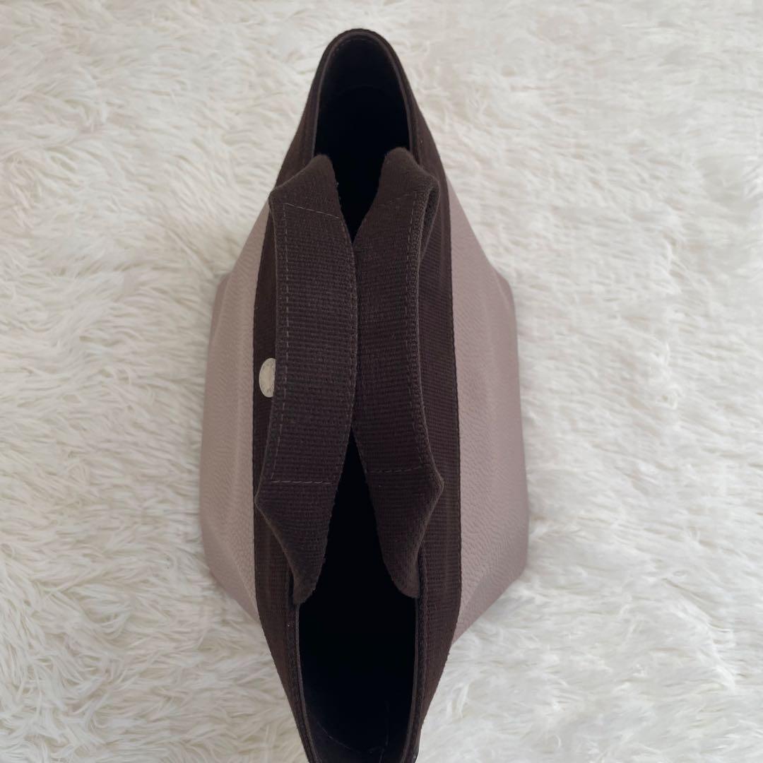 美品 エルベシャプリエ 701GPリュクス舟型トートS ハンドバッグ ピンク