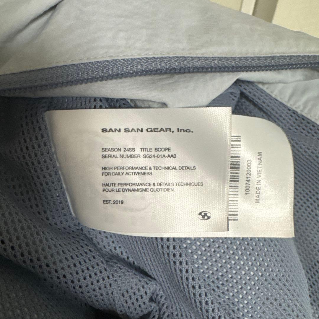 か*く様 SANSANGEAR SLASH ZIPPER JACKET 24ss