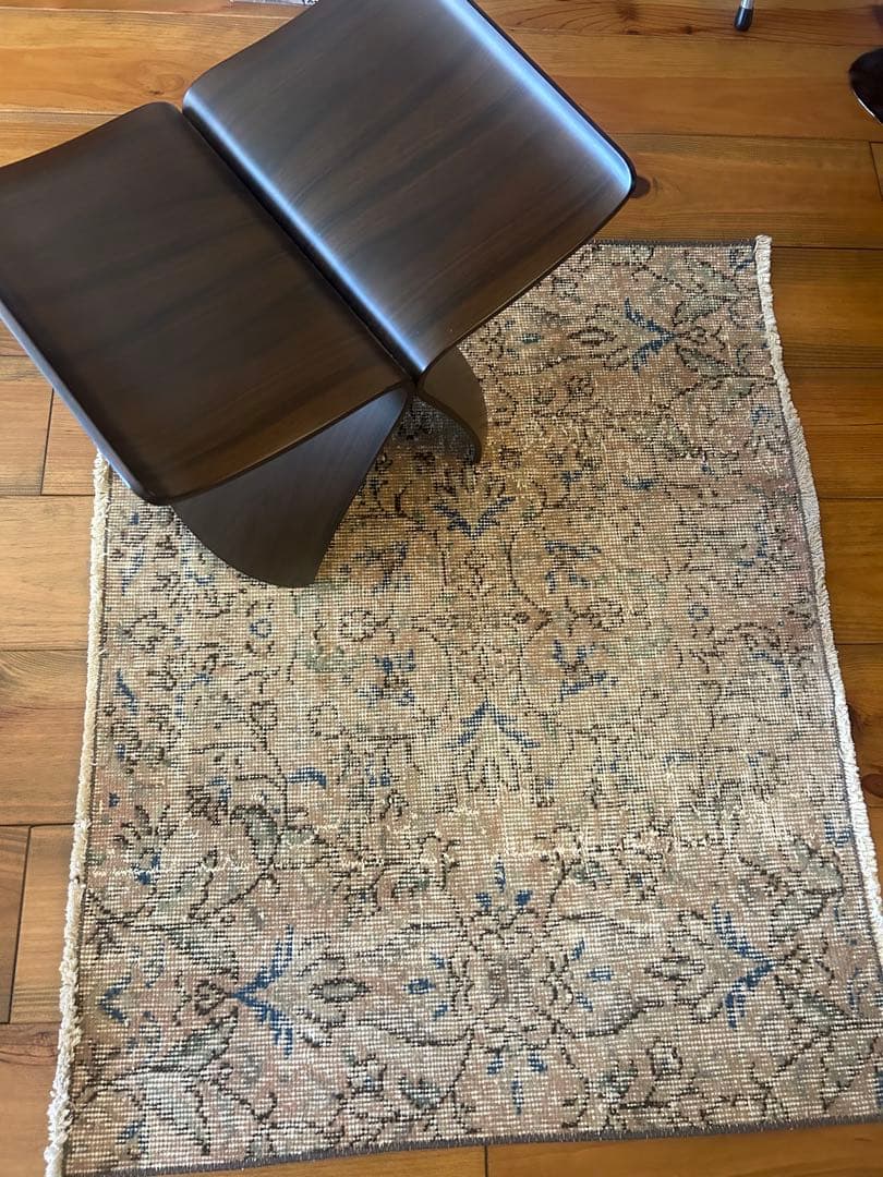 ビィンテージラグ　オーバダイ　トルコラグ